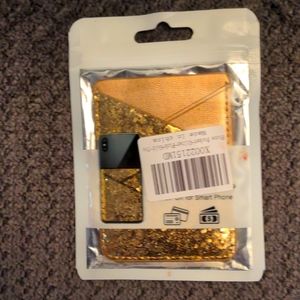 Gold glitter Phone wallet